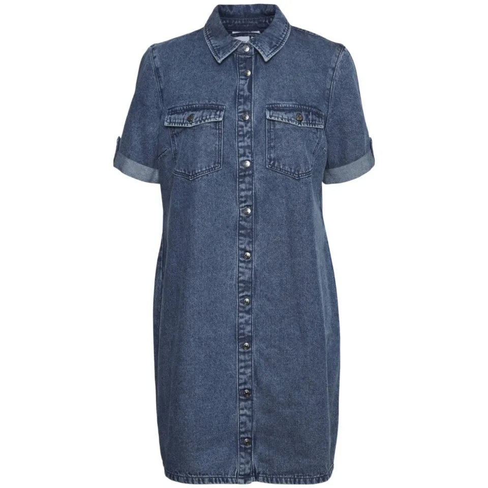 Vero Moda VMJENNIE spijkerjurk medium blue denim, foto 3