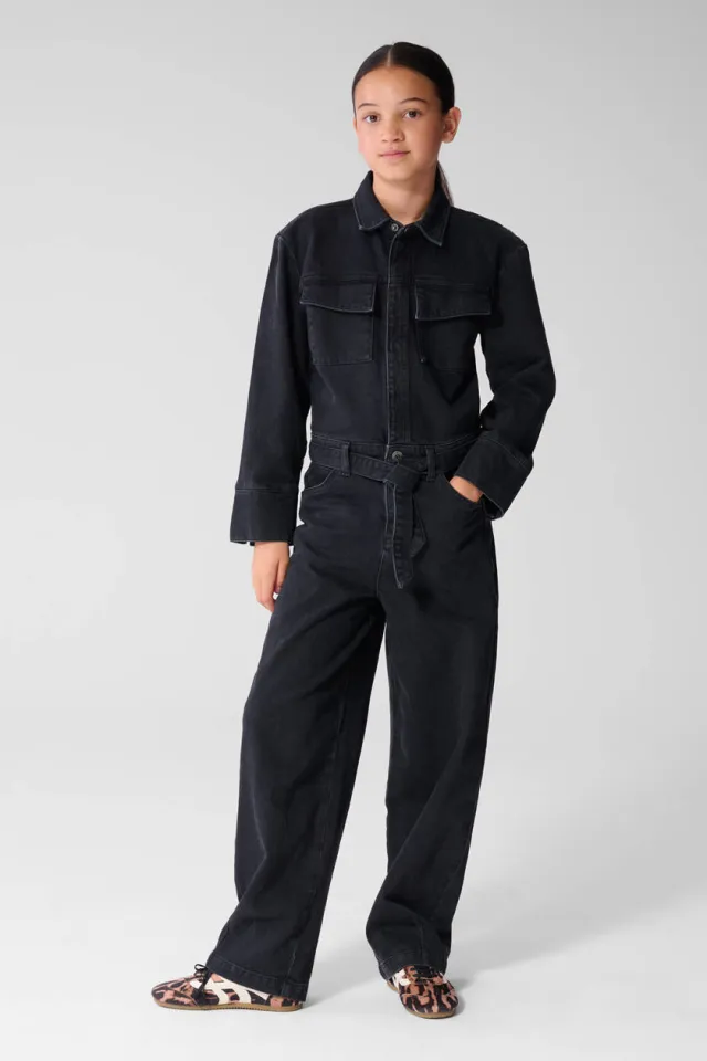 Shoeby denim jumpsuit zwart