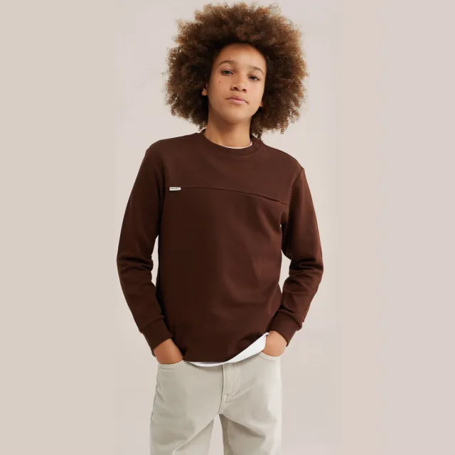 WE Fashion longsleeve bruin