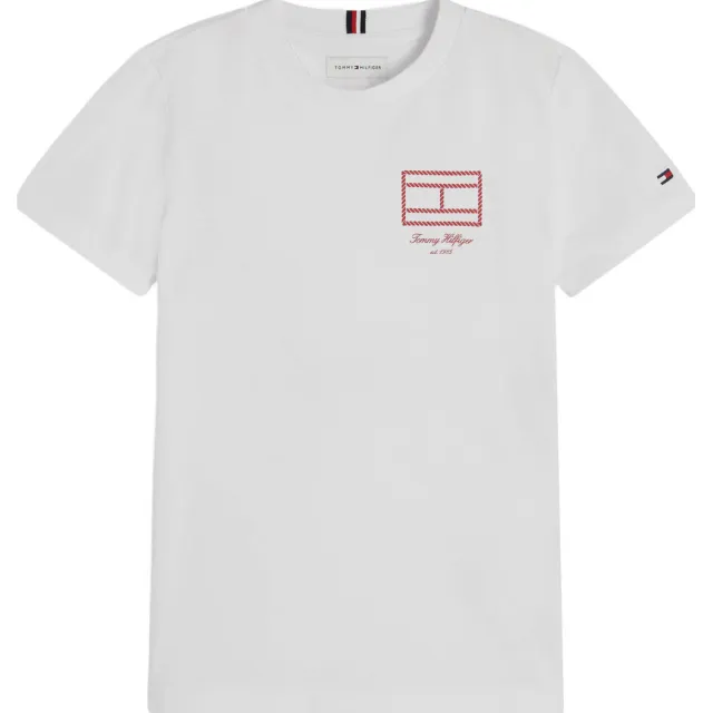Tommy Hilfiger T-shirt met print wit, foto 2