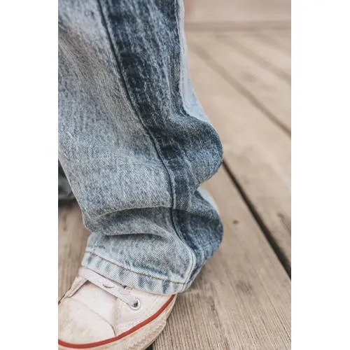 Your Wishes wide leg jeans light blue denim, foto 5