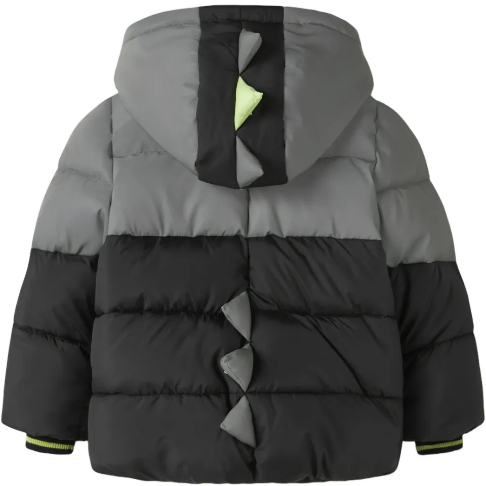 NAME IT MINI winterjas zwart grijs, foto 2