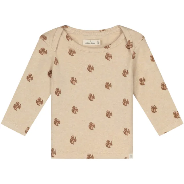 A Tiny Story longsleeve met print beige, foto 2