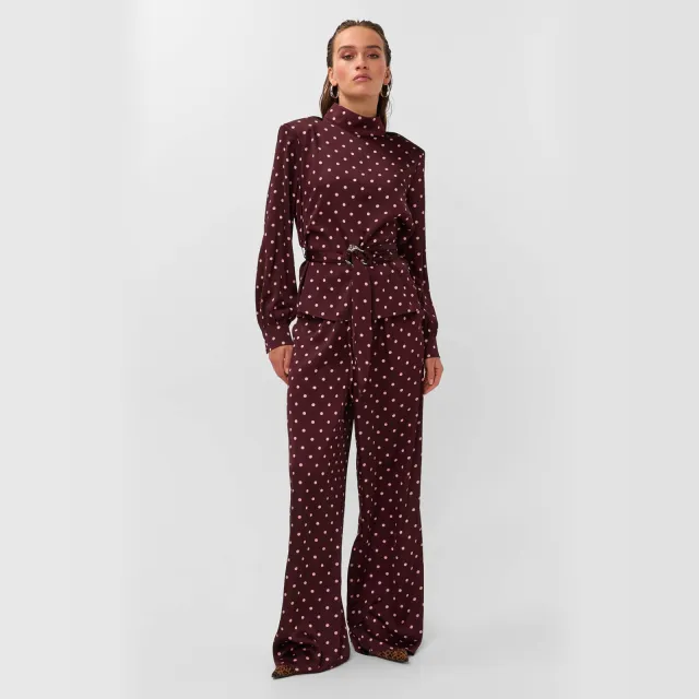 Studio AMAYA Selya blouse donkerrood