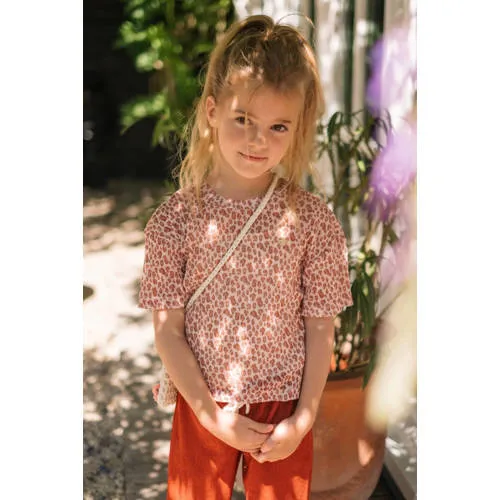 Like Flo T-shirt met panterprint roze, foto 4