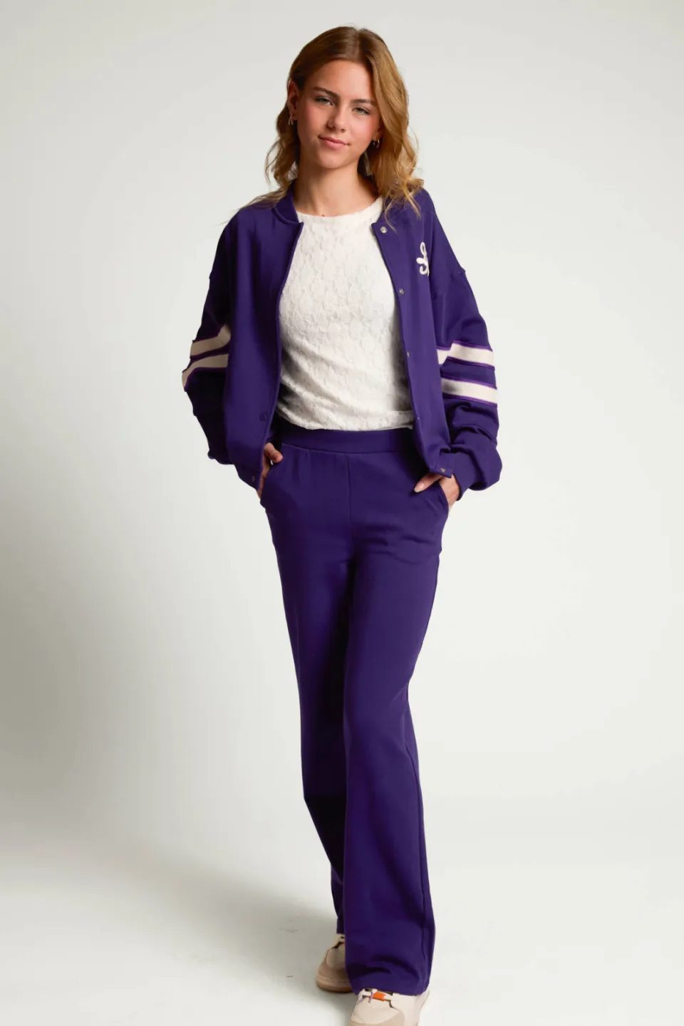 LOOXS 10sixteen relaxed fit sweatpants paars, foto 4
