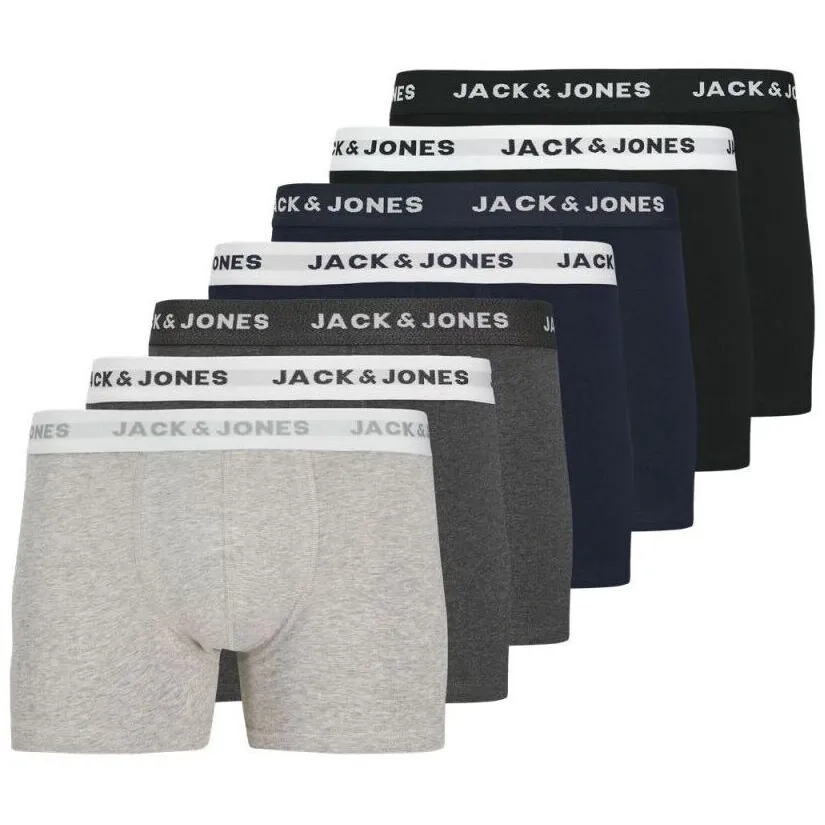 Jack & Jones Basic Trunks Boxershorts Heren (7-pack) Veelkleurig