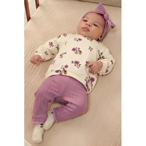 Feetje Afternoon Tea legging donkerroze lila, foto 4