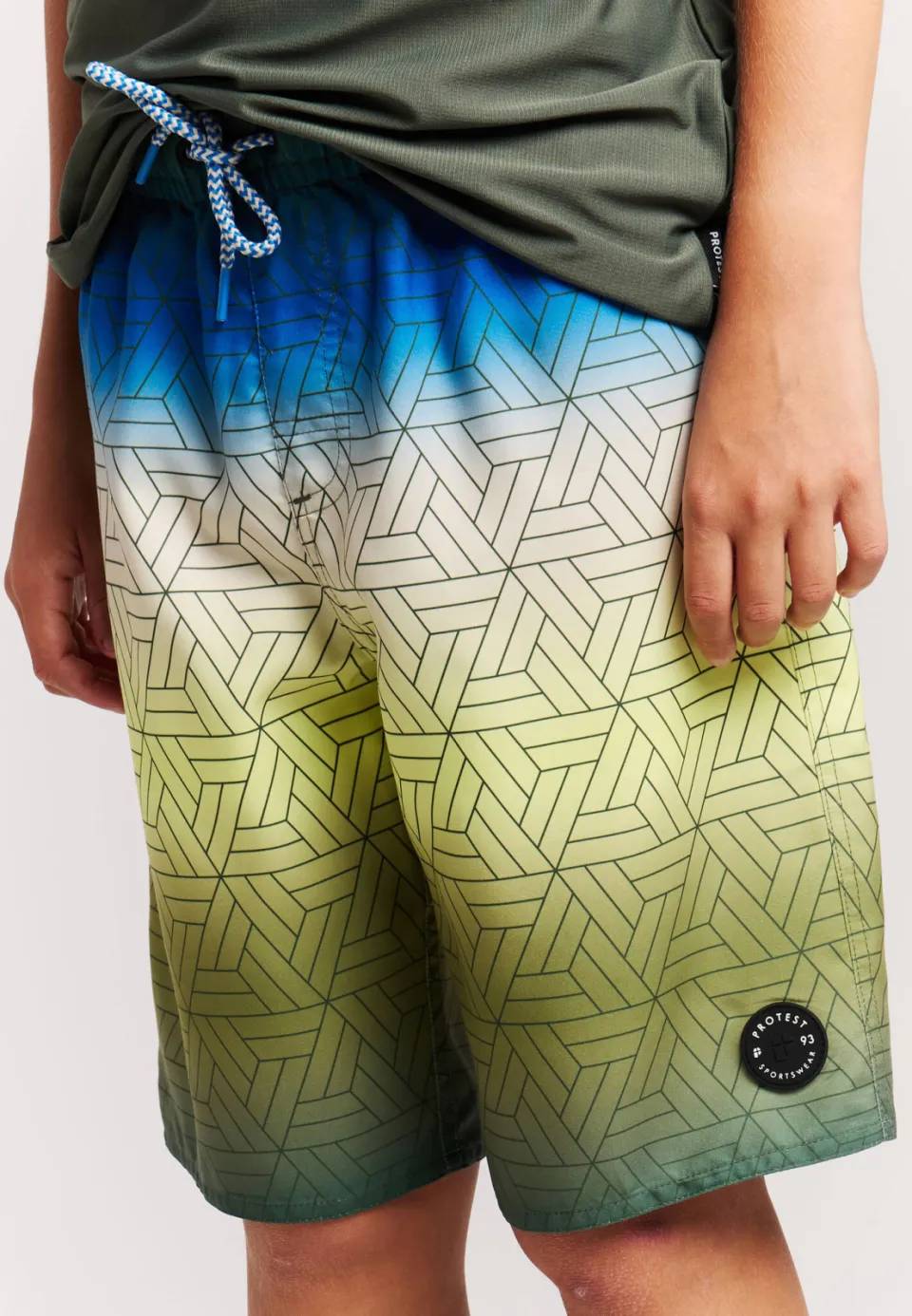 Protest zwemshort PRTCHOPPER JR groen/blauw, foto 6