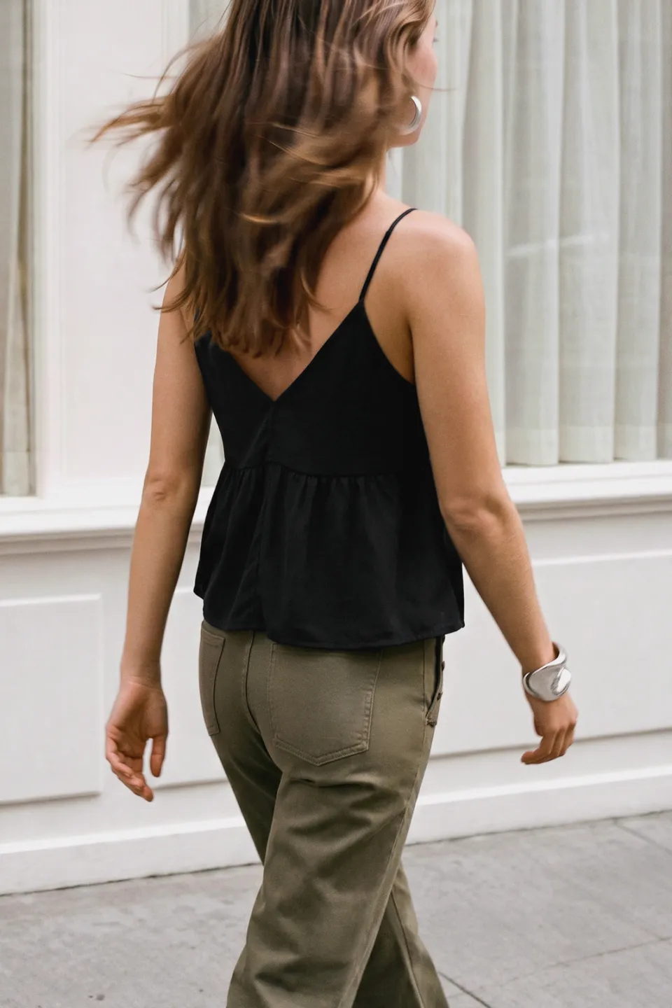 Mango spaghettitop met kraaltjes zwart, foto 5