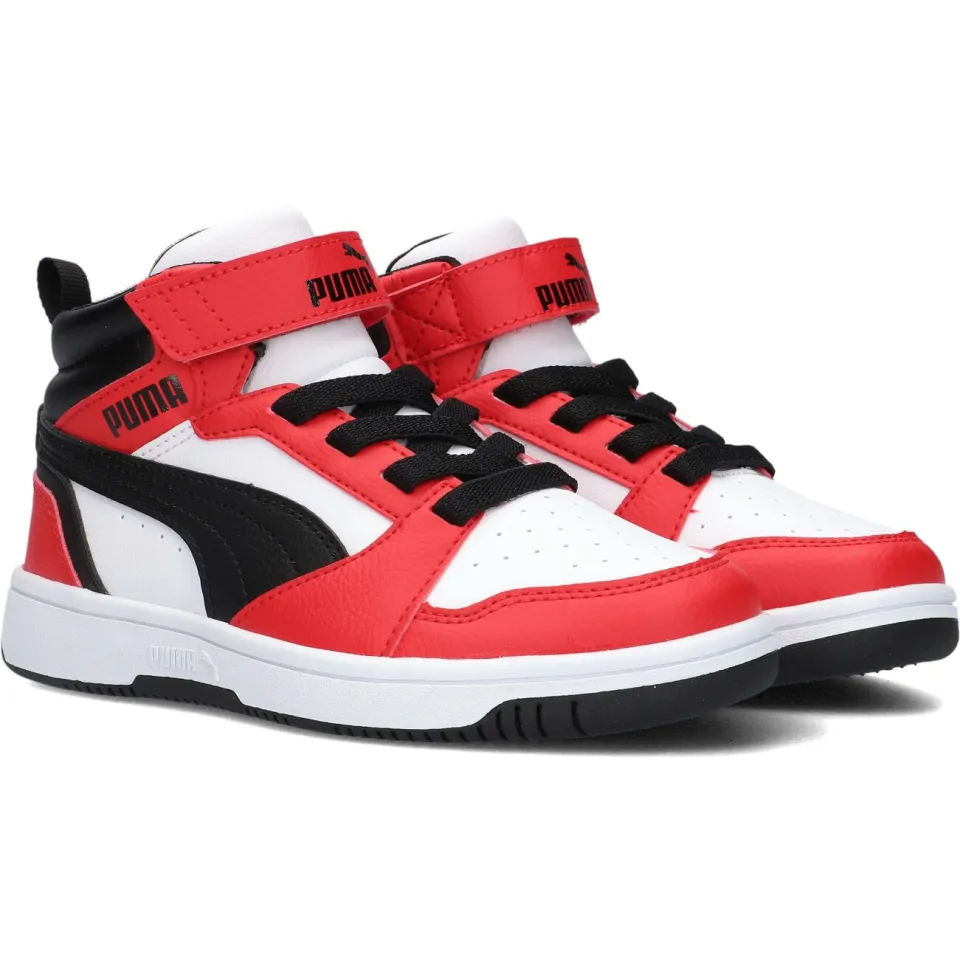 Puma Rebound V6 Mid Sneakers Jongens Rood, foto 6
