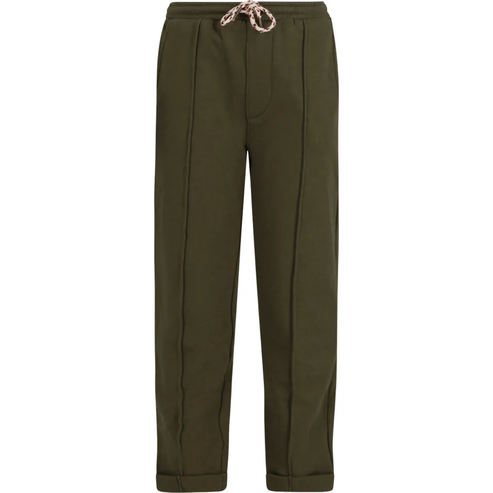 Like Flo straight leg casual broek olijfgroen, foto 2
