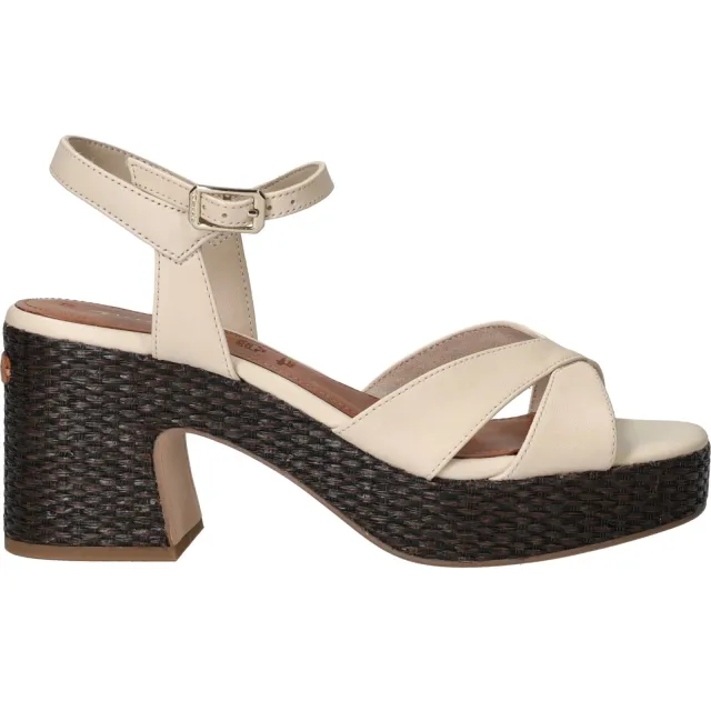Tamaris sandalettes beige Wit