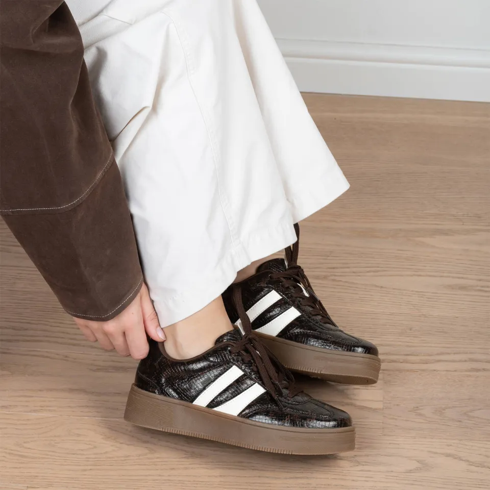 POSH by Poelman Lilly sneakers - donkerbruin, foto 6