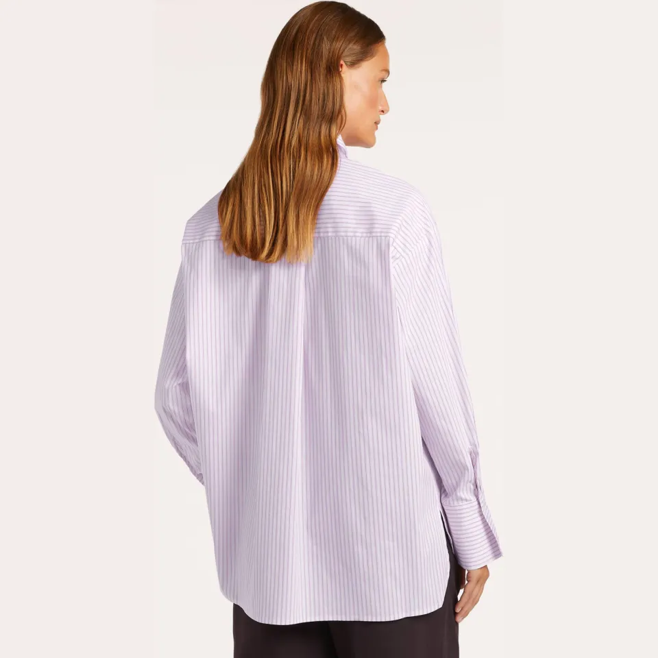 Beaumont gestreepte blouse lichtroze/ecru, foto 6