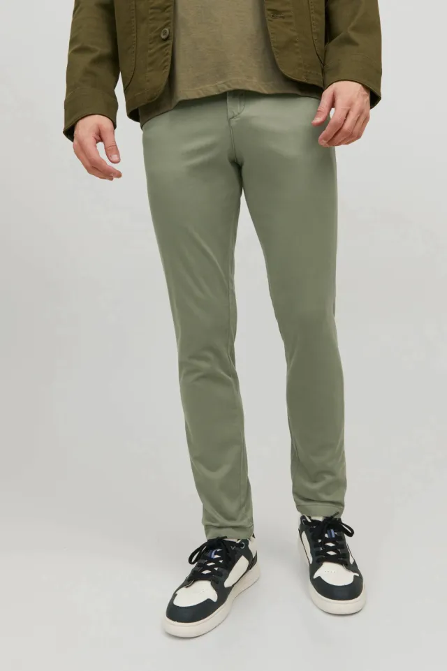 Jack & Jones PANTS STUDIO slim fit broek JPSTMARCO deep lichen green, foto 4