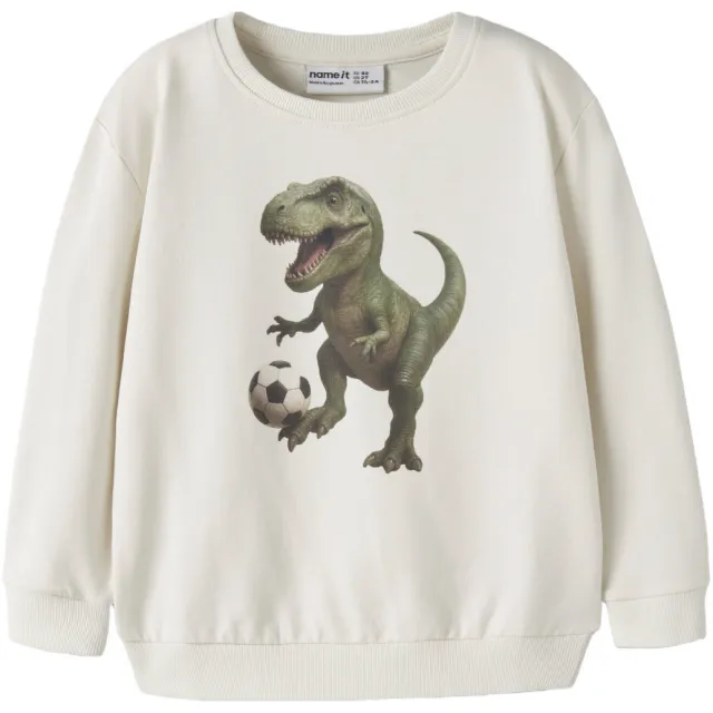 NAME IT MINI sweater met print - ecru