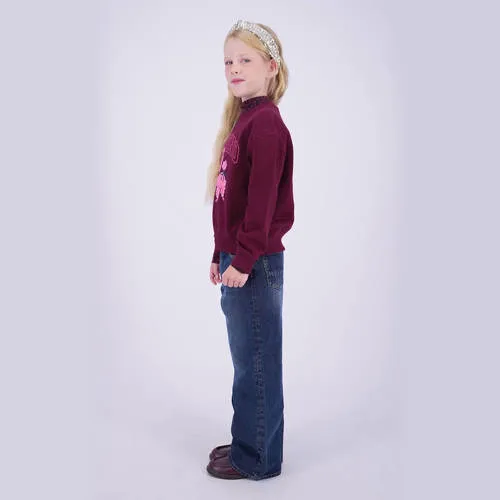 Vingino sweater met logo - donkerrood, foto 3