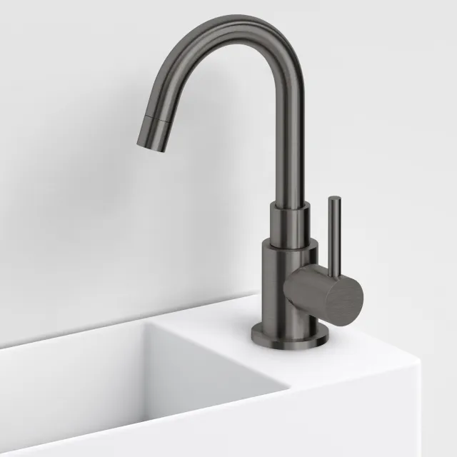 Fonteinkraan Hoog Clou Freddo Geborsteld Gunmetal PVD