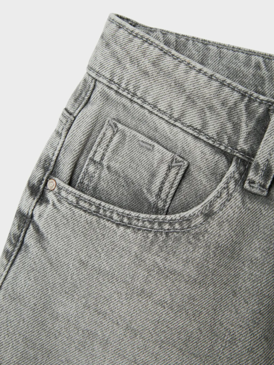 NAME IT KIDS wide leg jeans NKFROSE light grey denim, foto 5