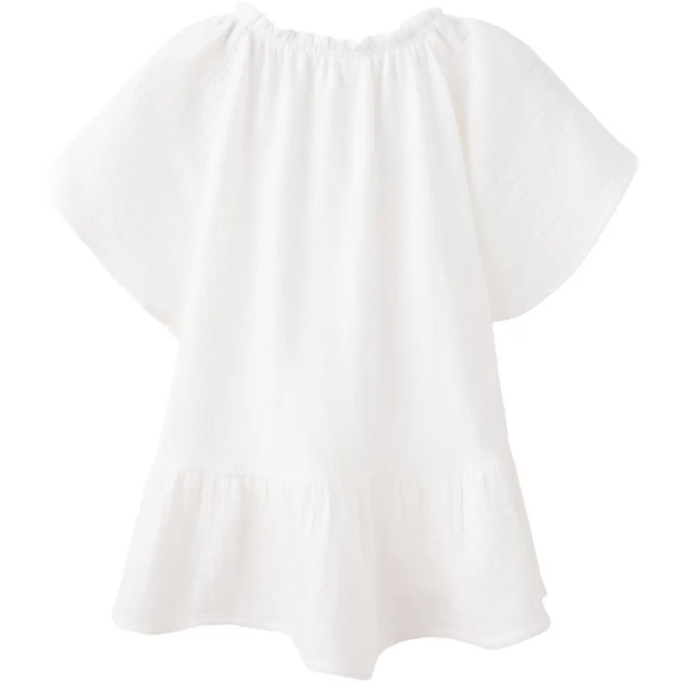 Mango Kids blousetop met ruches wit, foto 3