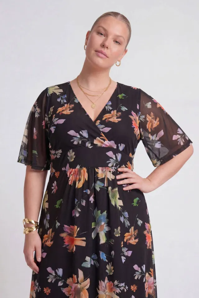 Yoek Printemps maxi jurk zwart, foto 3
