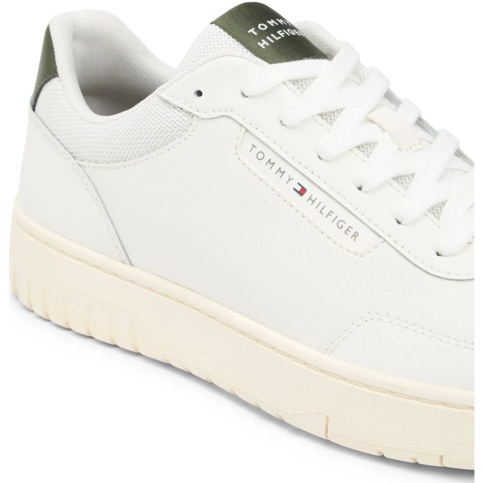 Tommy Hilfiger leren sneakers ecru, foto 8