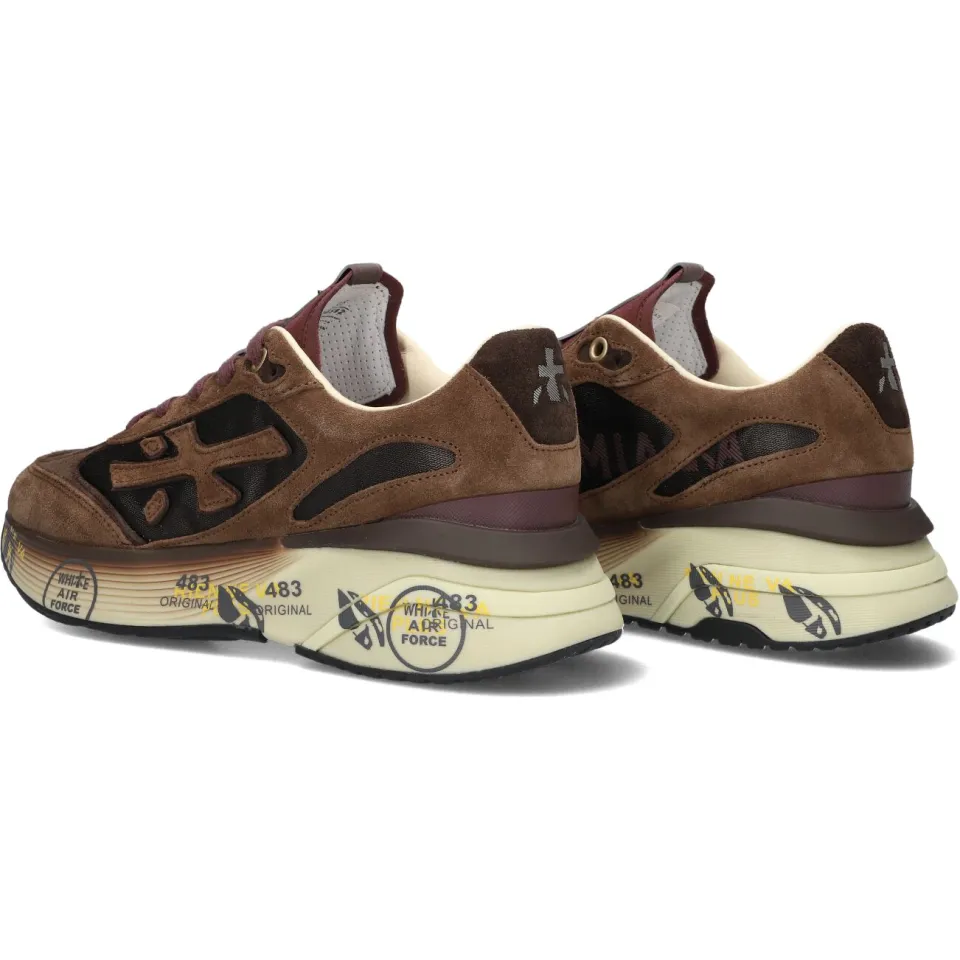 Premiata Moerund lage sneakers bruin, foto 5