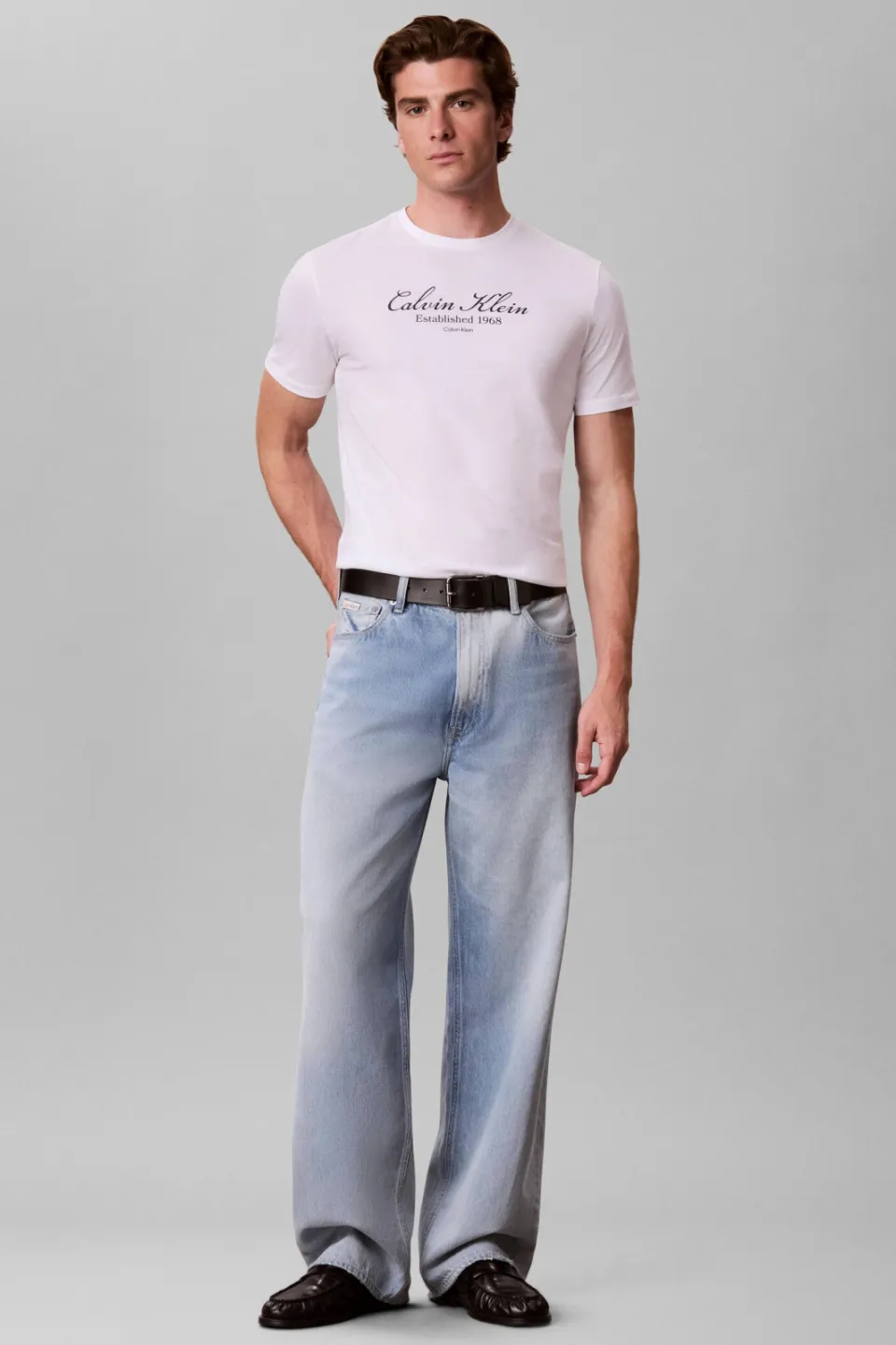 Calvin Klein JEANS regular fit T-shirt met print - bright white, foto 2