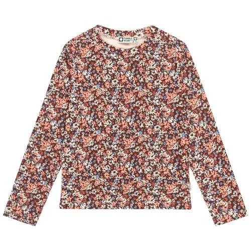 Tumble 'n Dry TND Fabienne gebloemde longsleeve beige Beige/roze/blauw
