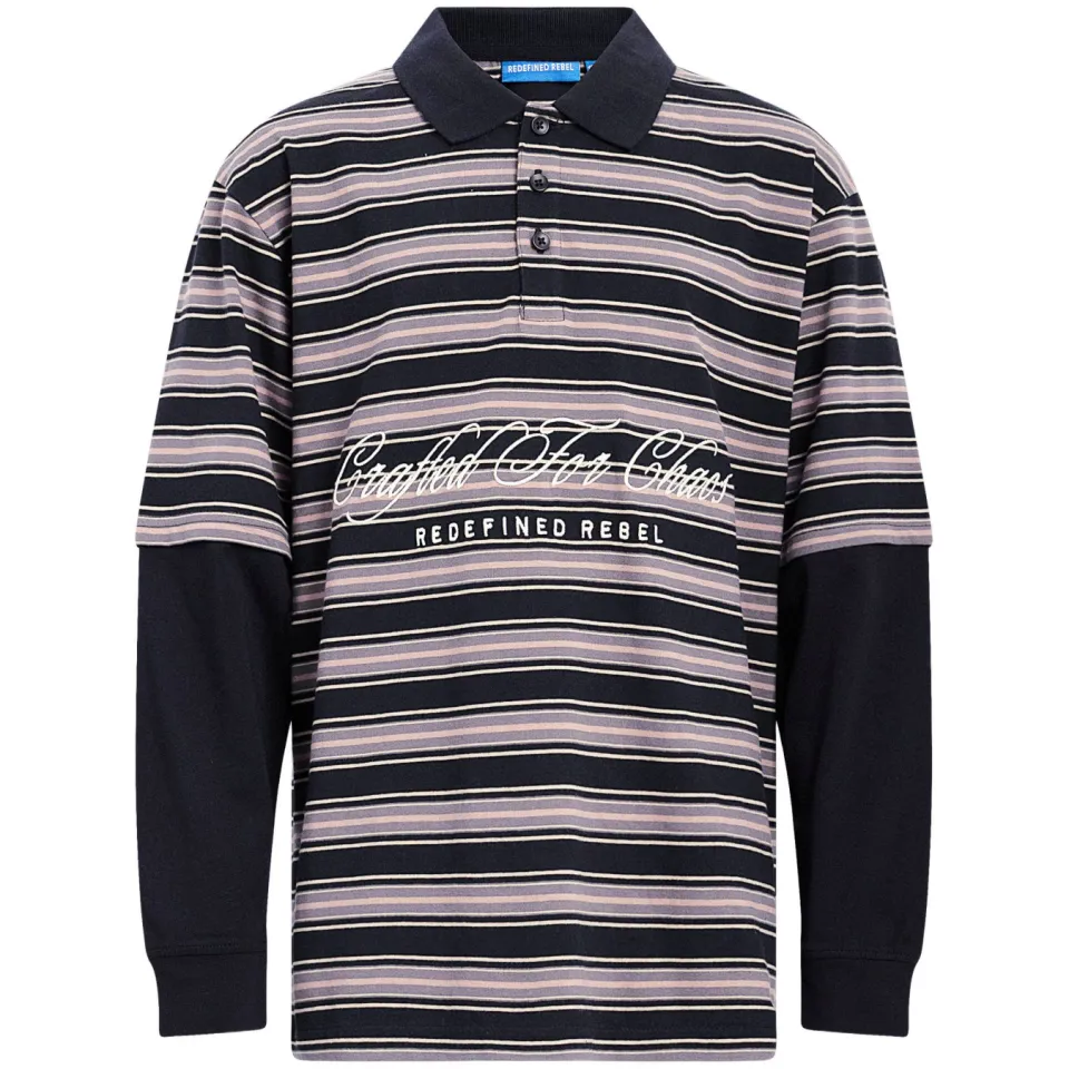 Redefined Rebel gestreepte longsleeve zwart, foto 2