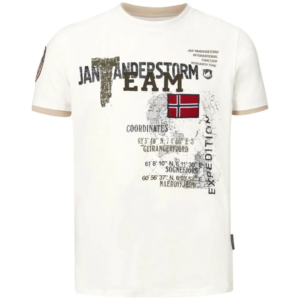 Jan Vanderstorm Sölve t-shirt wit, foto 3