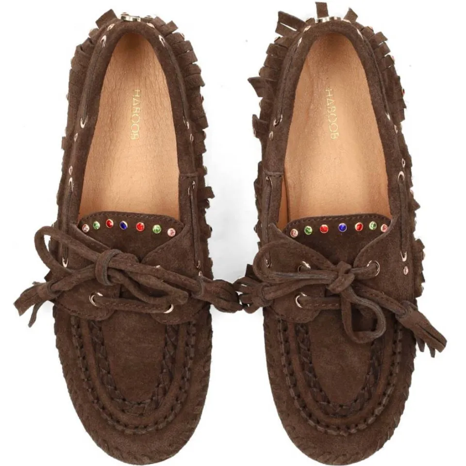 Haboob suède mocassins bruin, foto 4