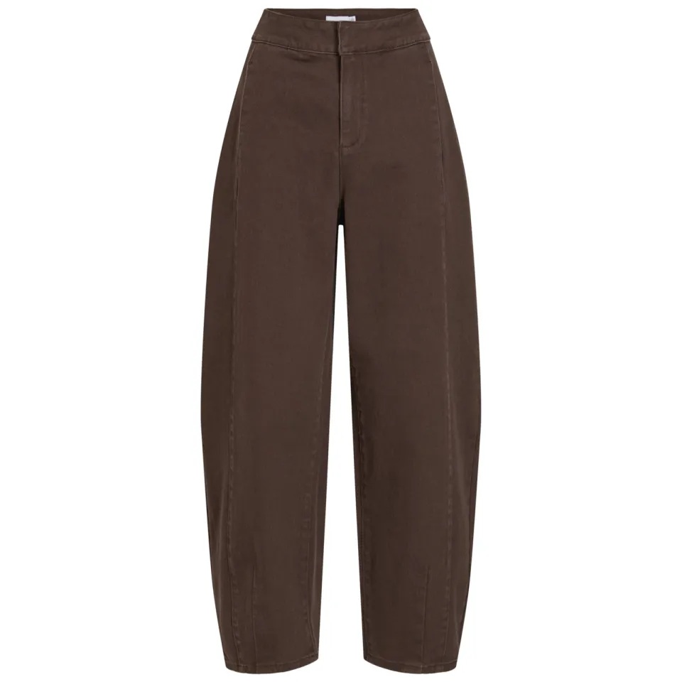 Vila wide leg jeans - donkerbruin, foto 2