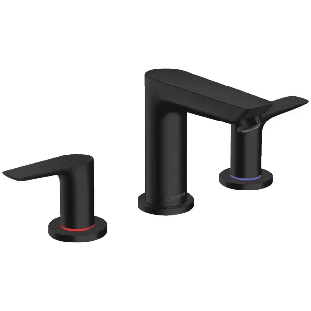 Hansgrohe Talis E 3-gats wastafelmengkraan mat zwart
