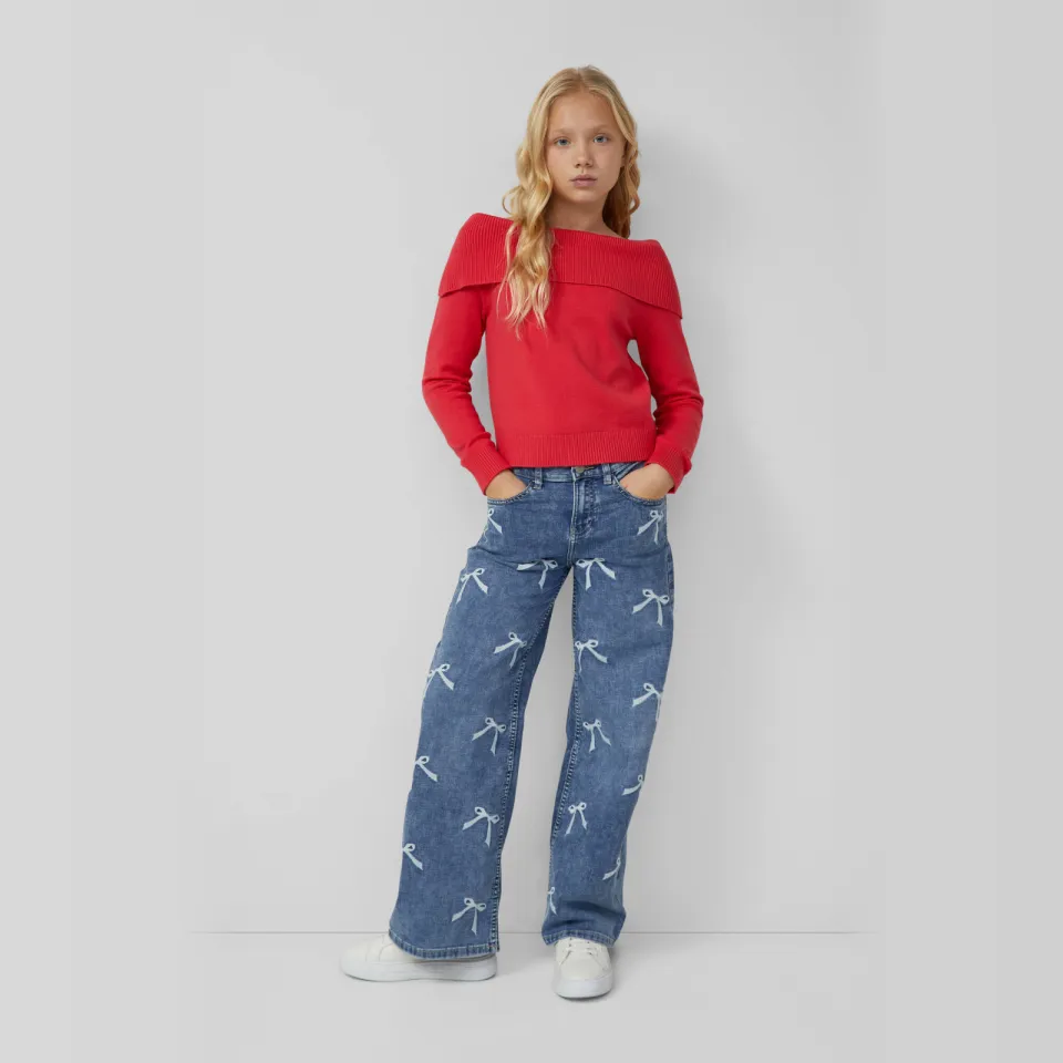 s.Oliver wide leg wide leg jeans medium blue denim