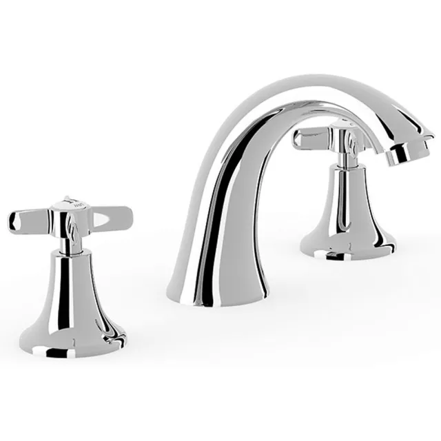Tres Clasic gebogen wastafelmengkraan chroom
