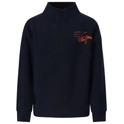 Retour Jeans rechtvallende sweater met print - donkerblauw Printopdruk