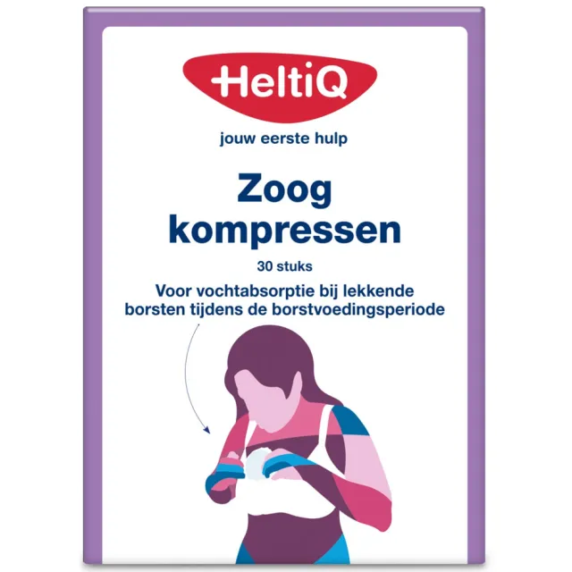 HeltiQ Zoogkompressen Wit 30 stuks