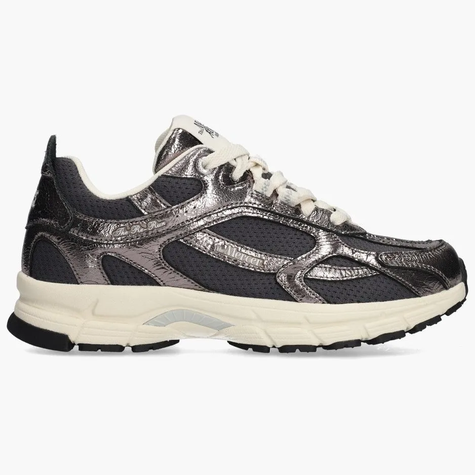 Mercer Amsterdam Mercer The Re-Run Cracked antracite Mesh Dames zilver, foto 2