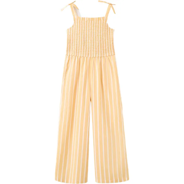 Mango Kids gestreepte jumpsuit oranje, foto 2