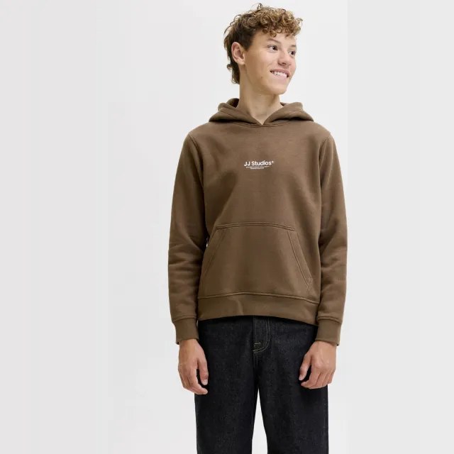 Jack & Jones JUNIOR hoodie bruin