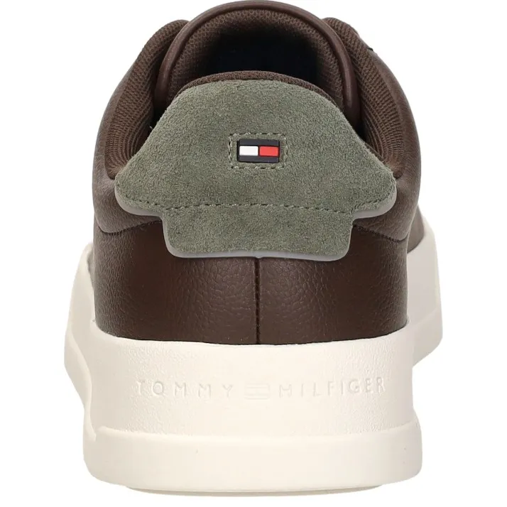 Tommy Hilfiger TH Court sneaker bruin, foto 5