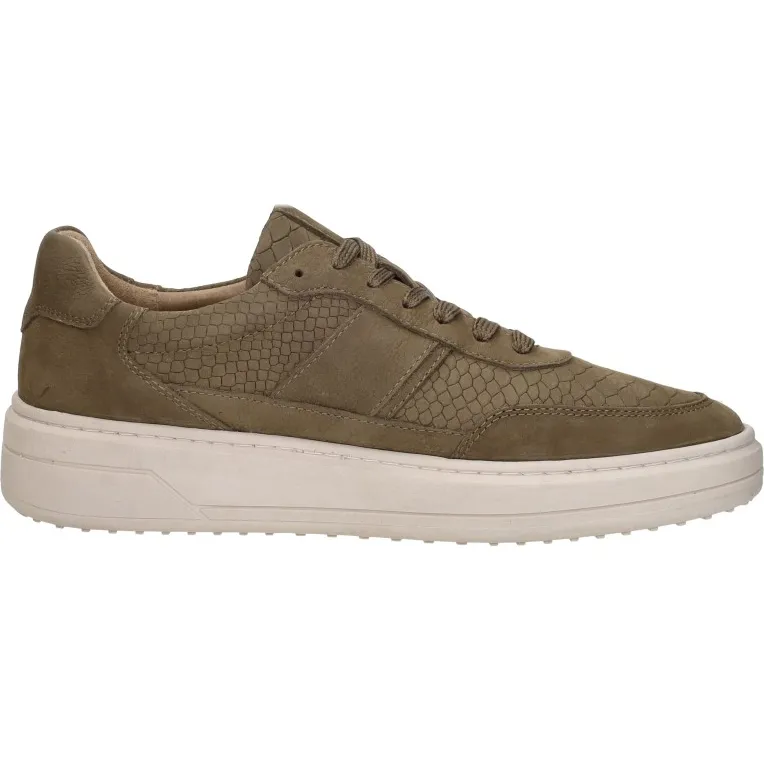 Sub55 sneakers laag olijfgroen Taupe