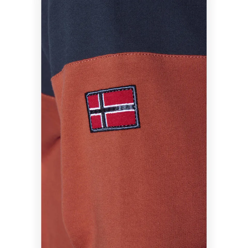 Jan Vanderstorm +FIT Collectie hoodie JERRES Plus brique, foto 6