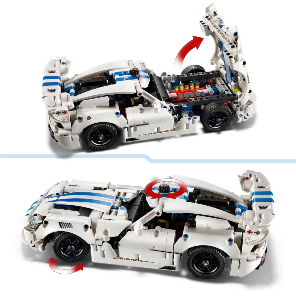Lego Technic Dodge Viper GTS-R Sportauto Speelgoed 42234, foto 7