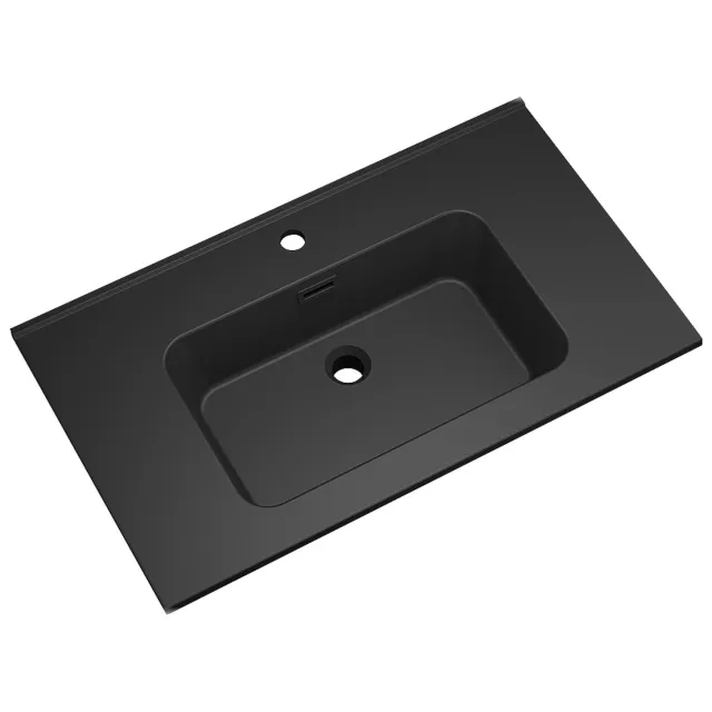 Boss & Wessing BWS Bella wastafel 100 cm mat zwart