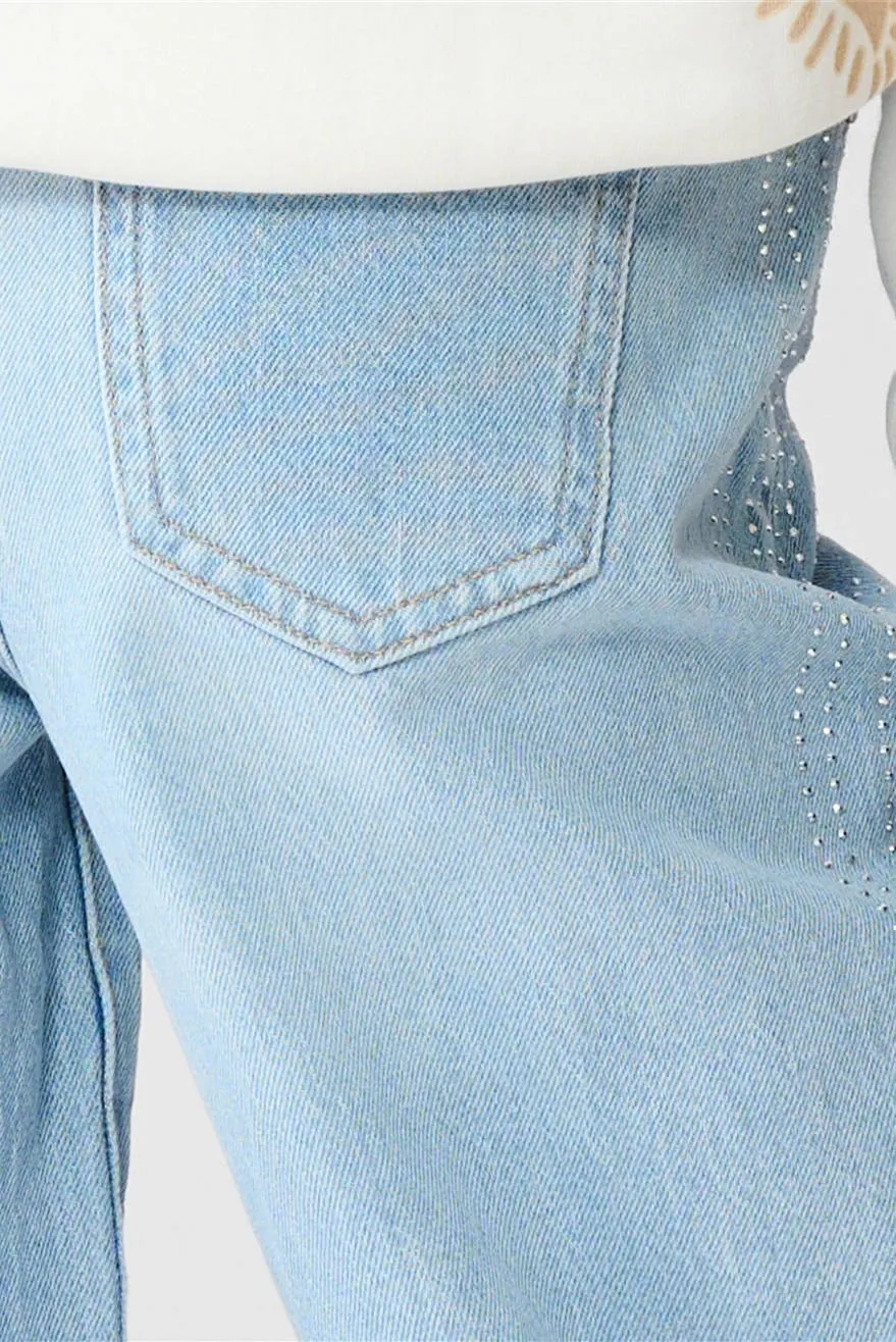 Shoeby barrel high waist barrel jeans light blue denim, foto 7
