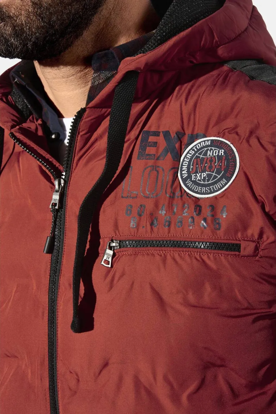 Jan Vanderstorm Erkulf bodywarmer donkerrood, foto 6