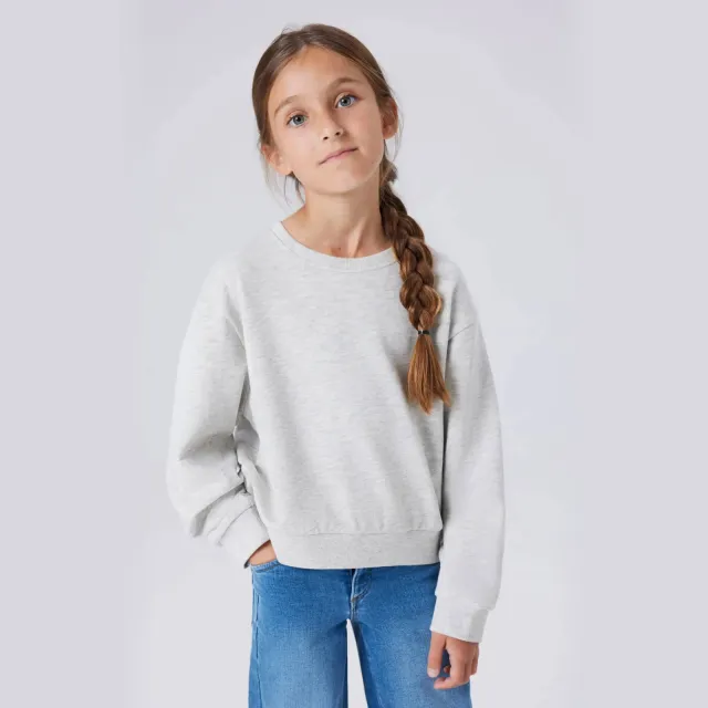 NAME IT KIDS sweater - lichtgrijs